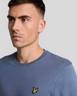 Lyle & Scott Mens Plain T-Shirt Mist Blue -Casa Moda Store lyle scott mens plain t shirt mist blue northern ireland belfast lisburn 727
