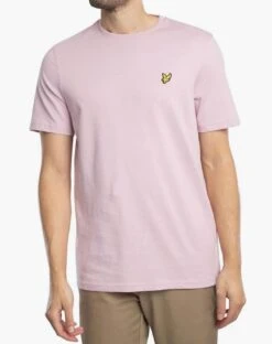 Lyle & Scott Mens Plain T-Shirt Pink Light