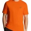 Lyle & Scott Men's Plain T-Shirt Tangerine Tango