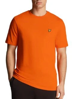 Lyle & Scott Men's Plain T-Shirt Tangerine Tango