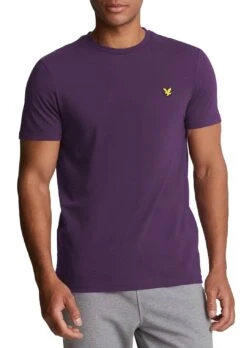 Lyle & Scott Mens Plain T-Shirt Thistle Shadow