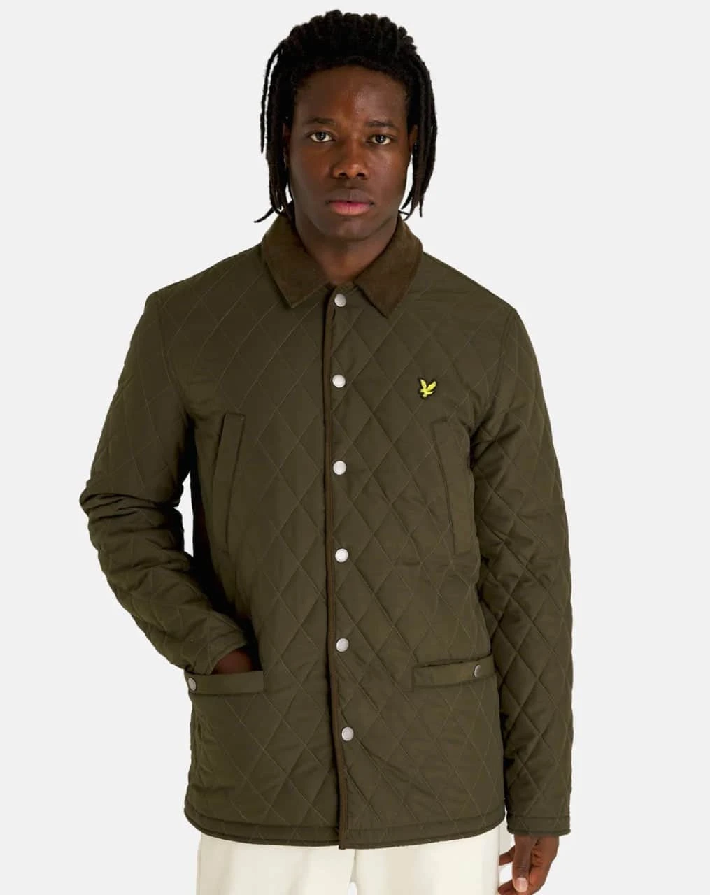 Lyle & Scott Mens Quilted Jacket JK1990V Olive 5 Lyle & Scott Mens Quilted Jacket JK1990V Olive - Image 3