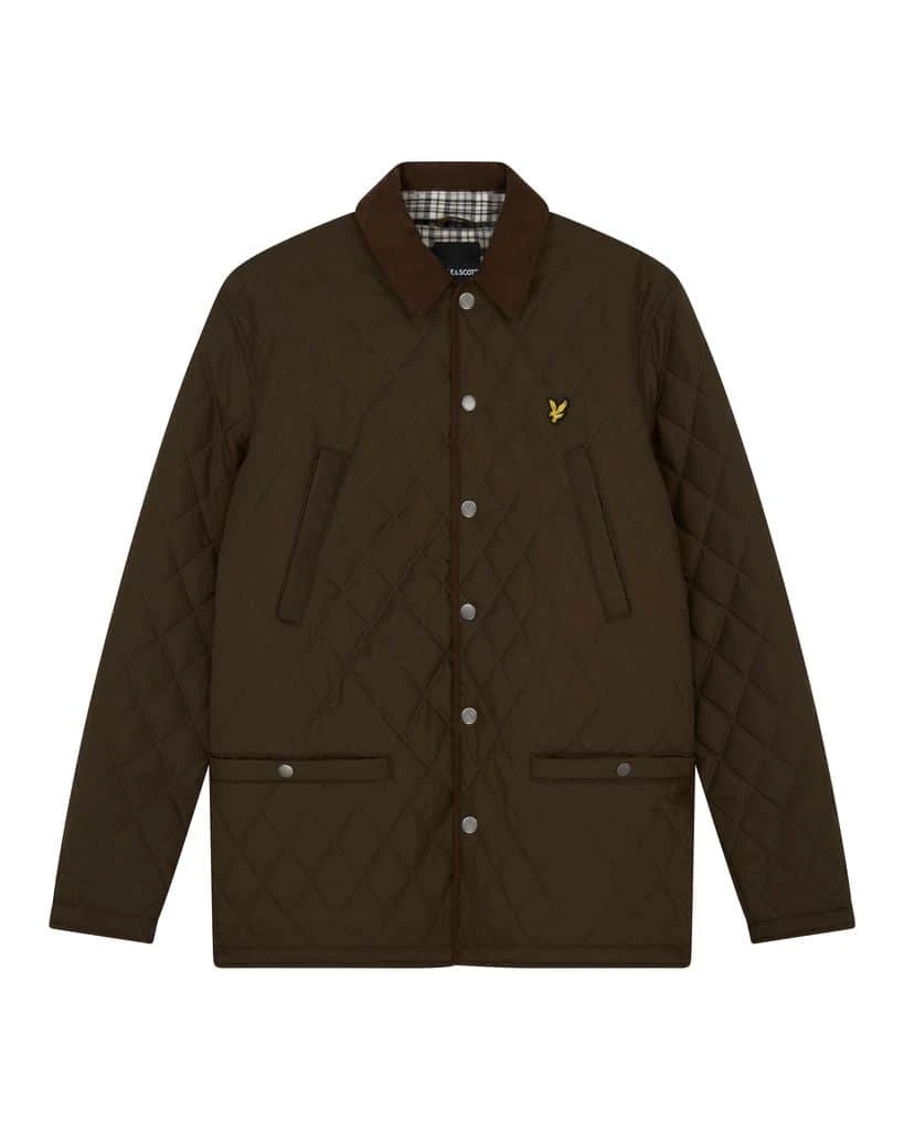 Lyle & Scott Mens Quilted Jacket JK1990V Olive 4 Lyle & Scott Mens Quilted Jacket JK1990V Olive - Image 2