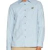 Lyle & Scott Mens Shepherd Gingham Check Shirt Slate Blue/White -Casa Moda Store lyle scott mens shepherd gingham check shirt slate blue white northern ireland belfast 124