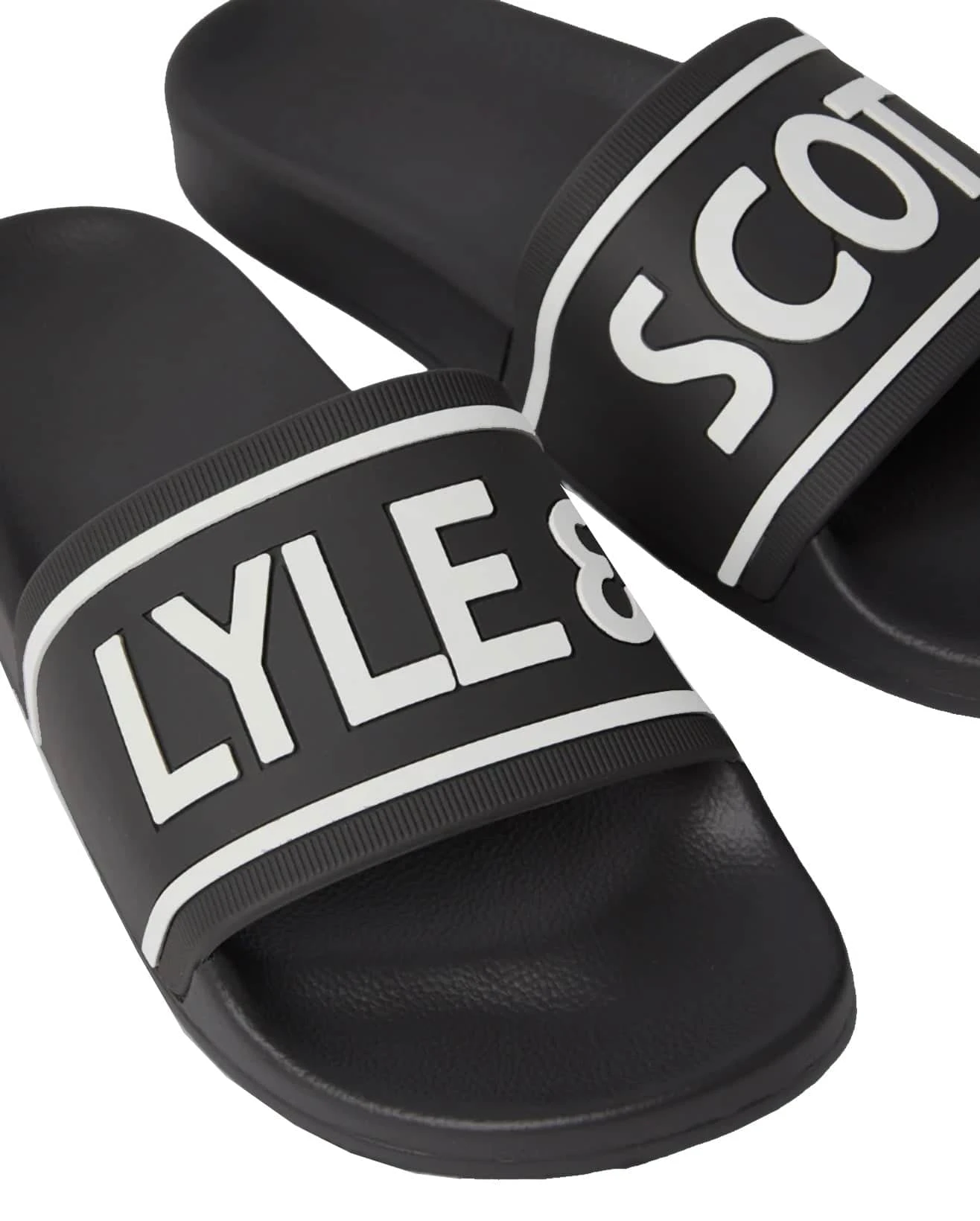 Lyle & Scott Mens Sliders Jet Black 9 Lyle & Scott Mens Sliders Jet Black - Image 7