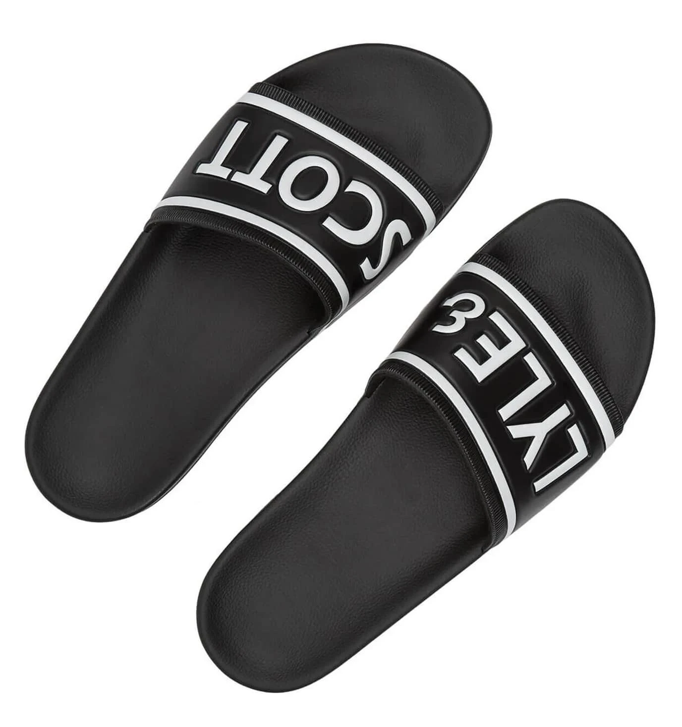 Lyle & Scott Mens Sliders Jet Black 5 Lyle & Scott Mens Sliders Jet Black - Image 3