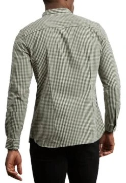 Lyle & Scott Men's Slim Fit Gingham Shirt LW1114VOG Olive/White -Casa Moda Store lyle scott mens slim fit gingham shirt lw1114vog olive white northern ireland belfast 748