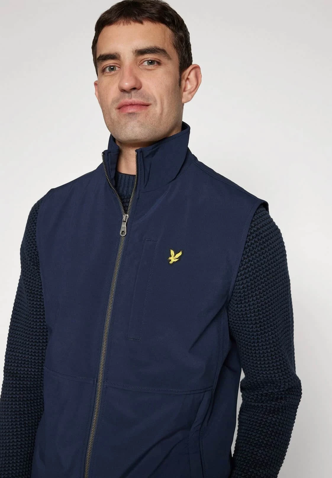 Lyle & Scott Mens Softshell Gilet Dark Navy 7 Lyle & Scott Mens Softshell Gilet Dark Navy - Image 5