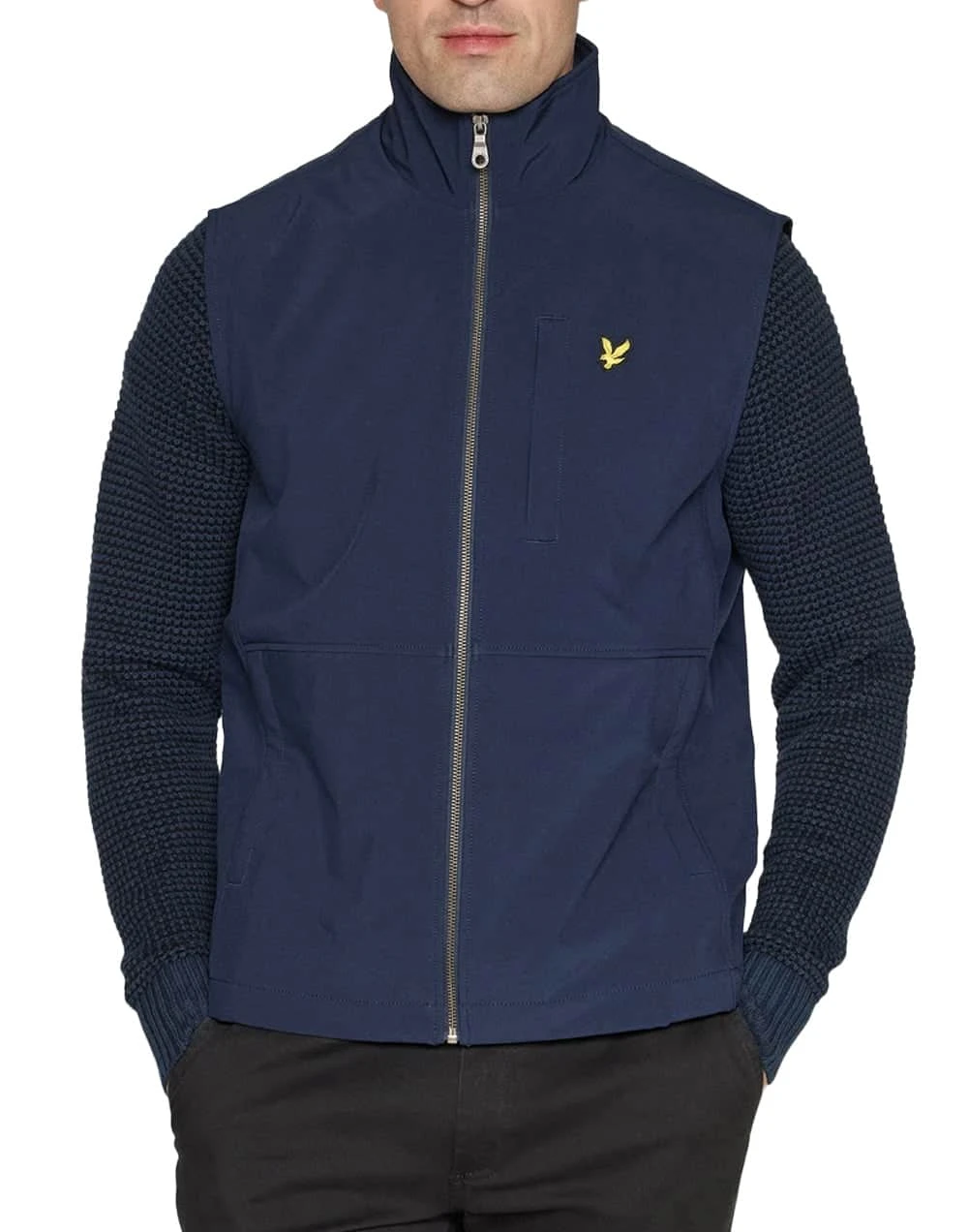 Lyle & Scott Mens Softshell Gilet Dark Navy 3 Lyle & Scott Mens Softshell Gilet Dark Navy