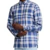 Lyle & Scott Mens Spring Tartan Shirt Now Blue -Casa Moda Store lyle scott mens spring tartan shirt now blue northern ireland belfast lisburn 425