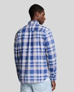 Lyle & Scott Mens Spring Tartan Shirt Now Blue -Casa Moda Store lyle scott mens spring tartan shirt now blue northern ireland belfast lisburn 692