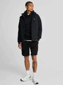 Lyle & Scott Mens Sweat Shorts Jet Black -Casa Moda Store lyle scott mens sweat shorts jet black northern ireland belfast lisburn 344