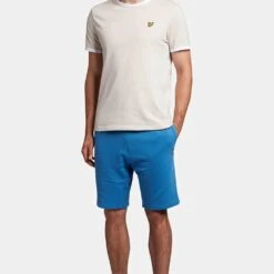 Lyle & Scott Men's Sweat Shorts Spring Blue -Casa Moda Store lyle scott mens sweat shorts spring blue northern ireland belfast lisburn 775