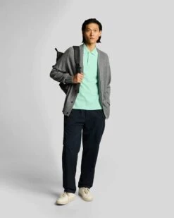 Lyle & Scott Mens Tipped Polo Shirt Aquamarine/White 10 Lyle & Scott Mens Tipped Polo Shirt Aquamarine/White -Casa Moda Store lyle scott mens tipped polo shirt aquamarine white northern ireland belfast lisburn 775