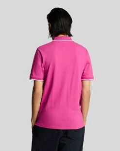 Lyle & Scott Mens Tipped Polo Shirt Fuchsia/White -Casa Moda Store lyle scott mens tipped polo shirt fuchsia white northern ireland belfast lisburn 117