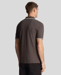 Lyle & Scott Men's Tipped Polo Shirt Gunmetal/White -Casa Moda Store lyle scott mens tipped polo shirt gunmetal white northern ireland belfast lisburn 285