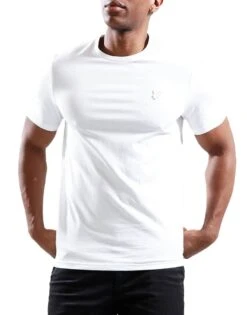 Lyle & Scott Mens Tonal Eagle T-Shirt White