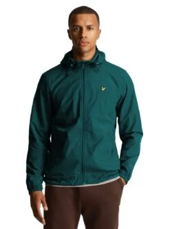 Lyle & Scott Mens Zip Through Hooded Jacket Malachite Green -Casa Moda Store lyle scott mens zip through hooded jacket malachite green northern ireland belfast 432