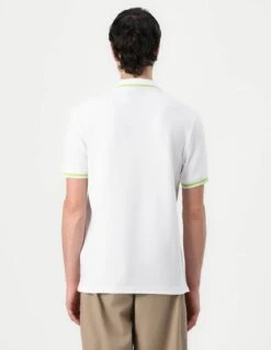 Lyle & Scott Multi Tipped Polo Shirt White/Vibrant Kiwi/Key Lime -Casa Moda Store lyle scott multi tipped polo shirt white vibrant kiwi key lime northern ireland belfast 709