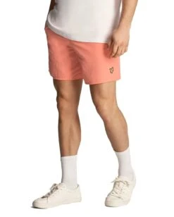 Lyle & Scott Plain Swim Shorts Coral Stand