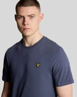 Lyle & Scott Plain T-Shirt Cool Indigo -Casa Moda Store lyle scott plain t shirt cool indigo northern ireland belfast lisburn 893