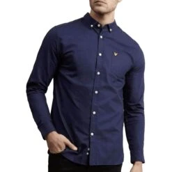 Lyle & Scott Regular Fit Oxford Shirt Dark Navy