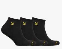 Lyle & Scott Ross 3 Pack Trainer Socks - White, Black, Multi 7-11 UK -Casa Moda Store lyle scott ross 3 pack trainer socks white black multi 7 11 uk northern ireland 373
