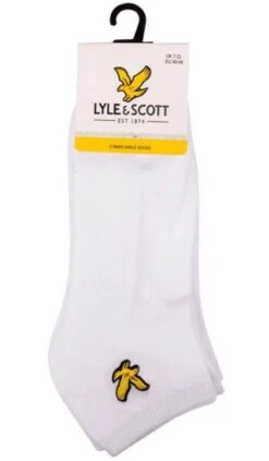 Lyle & Scott Ross 3 Pack Trainer Socks - White, Black, Multi 7-11 UK -Casa Moda Store lyle scott ross 3 pack trainer socks white black multi 7 11 uk northern ireland 438