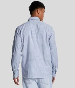 Lyle & Scott Shepherd Check Shirt Crafted Blue/White -Casa Moda Store lyle scott shepherd check shirt crafted blue white northern ireland belfast lisburn 545