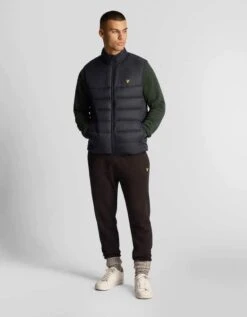 Lyle & Scott Wadded Gilet Body Warmer Black -Casa Moda Store lyle scott wadded gilet body warmer black northern ireland belfast lisburn 690