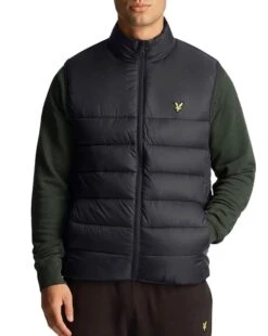 Lyle & Scott Wadded Gilet Body Warmer Black