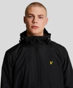 Lyle & Scott Zip Through Hooded Jacket Black -Casa Moda Store lyle scott zip through hooded jacket black northern ireland belfast lisburn 347