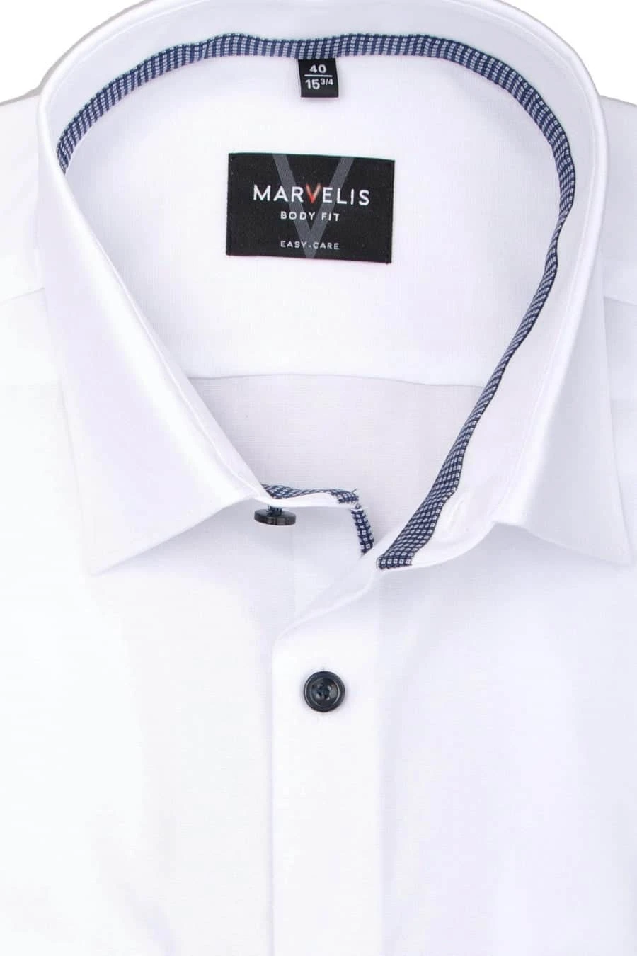 Marvelis Men's Body Fit (Slim Fit) Dress Shirt 7502/54/00 White 4 Marvelis Men's Body Fit (Slim Fit) Dress Shirt 7502/54/00 White - Image 2