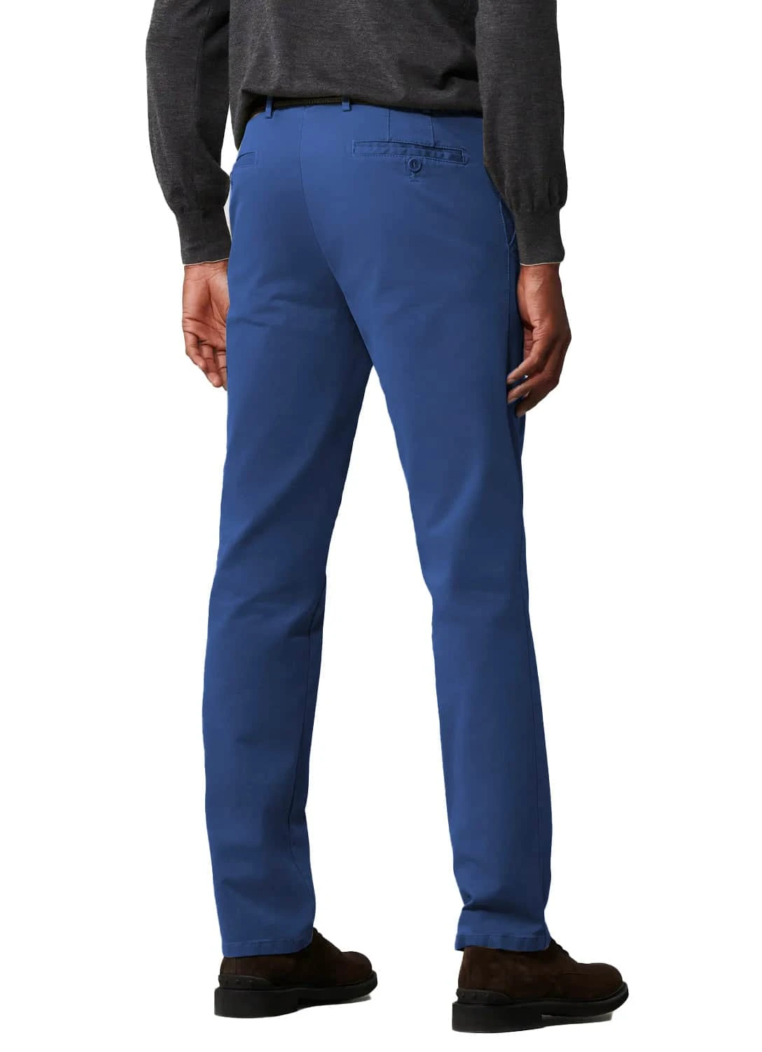 Meyer Mens Chino Trousers Rio Luxury Cotton 1-3011/17 Blue 4 Meyer Mens Chino Trousers Rio Luxury Cotton 1-3011/17 Blue - Image 2