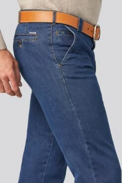 Meyer Men's Roma T400 Core Spun Denim Straight Leg Jeans Blue Stone -Casa Moda Store meyer mens roma t400 core spun denim straight leg jeans blue stone northern ireland 910