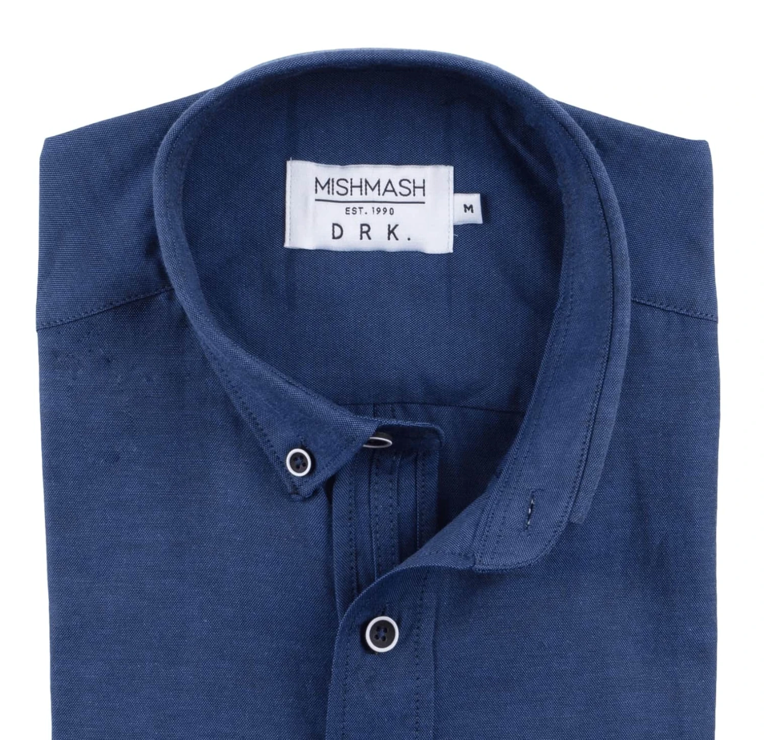 Mish Mash Men's Classic Oxford Shirt Summit Long Sleeve Indigo Navy 7 Mish Mash Men's Classic Oxford Shirt Summit Long Sleeve Indigo Navy - Image 5