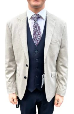 Ninety 78 Cannes Beige Suit Sports Jacket