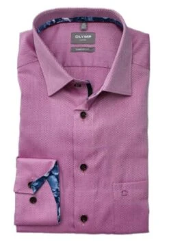 Olymp Men's Dress Shirt Comfort Fit 1082/34/95 Azalea Pink