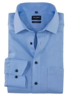 Olymp Men's Dress Shirt Modern Fit 1204/54/11 Blue