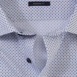 Olymp Men's Dress Shirt Modern Fit 1320/34/22 White Dot Print -Casa Moda Store olymp mens dress shirt modern fit 1320 34 22 white dot print northern ireland belfast 161