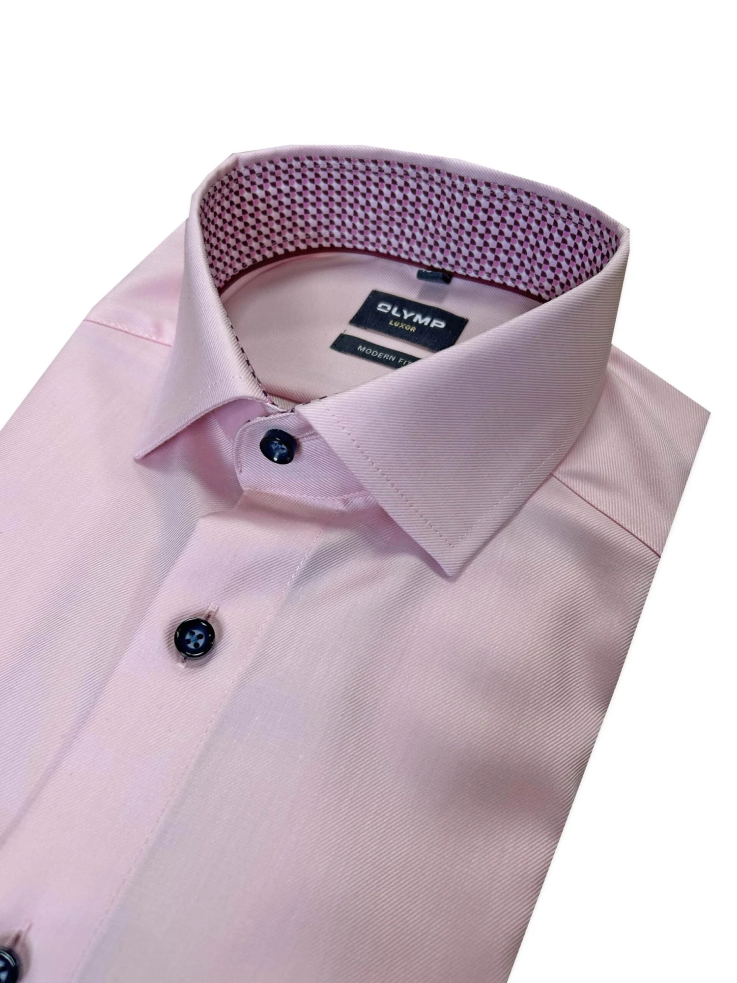 Olymp Mens Shirt Modern Fit Luxor 2810/37/30 Pink 4 Olymp Mens Shirt Modern Fit Luxor 2810/37/30 Pink - Image 2
