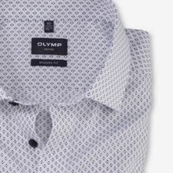 Olymp Modern Fit Shirt 1220/54/22 White/Brown/Blue Motif -Casa Moda Store olymp modern fit shirt 1220 54 22 white brown blue motif northern ireland belfast lisburn 265
