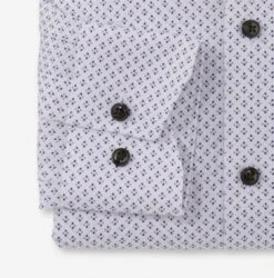 Olymp Modern Fit Shirt 1220/54/22 White/Brown/Blue Motif -Casa Moda Store olymp modern fit shirt 1220 54 22 white brown blue motif northern ireland belfast lisburn 740