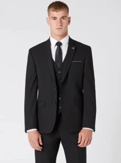 Remus Uomo 11770 00 Palucci Tapered Fit Mix & Match Suit Black