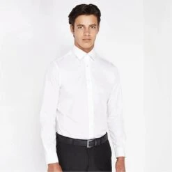 Remus Uomo Dress Shirt 18300 01 Tapered Fit Long Sleeve White -Casa Moda Store remus uomo dress shirt 18300 01 tapered fit long sleeve white northern ireland belfast 713