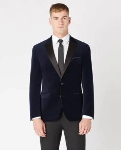 Remus Uomo Men's Monti Slim Fit Velvet Tuxedo Jacket Navy -Casa Moda Store remus uomo mens monti slim fit velvet tuxedo jacket navy northern ireland belfast lisburn 878