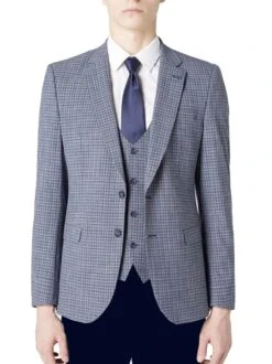 Remus Uomo Men's Palucci Blazer Jacket 12198/26 Navy/Grey