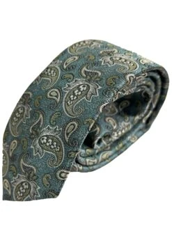 Remus Uomo Mens Tie & Pocket Square Set TP4867-37 Dark Green