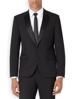 Remus Uomo Men's Tuxedo Jacket Tapered Fit Paco 12163/00 Black