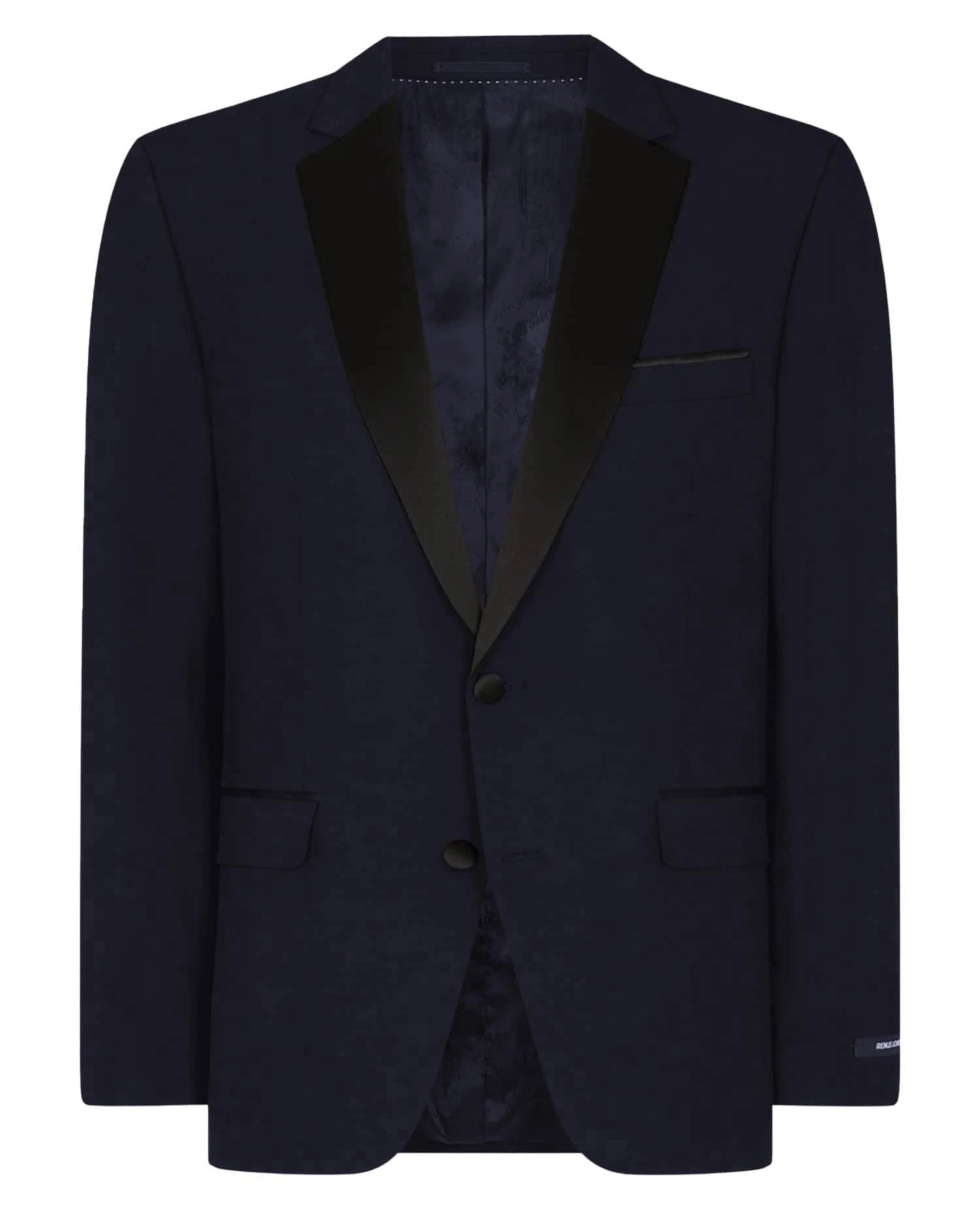 Remus Uomo Men's Tuxedo Jacket Tapered Fit Paco 12163/79 Navy 4 Remus Uomo Men's Tuxedo Jacket Tapered Fit Paco 12163/79 Navy - Image 2